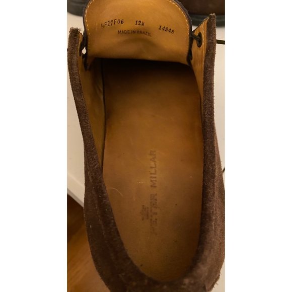 Peter Millar Crowders Suede Lace Up Shoes 12M Casual Non-Slip Comfort Slip-On - Picture 12 of 14